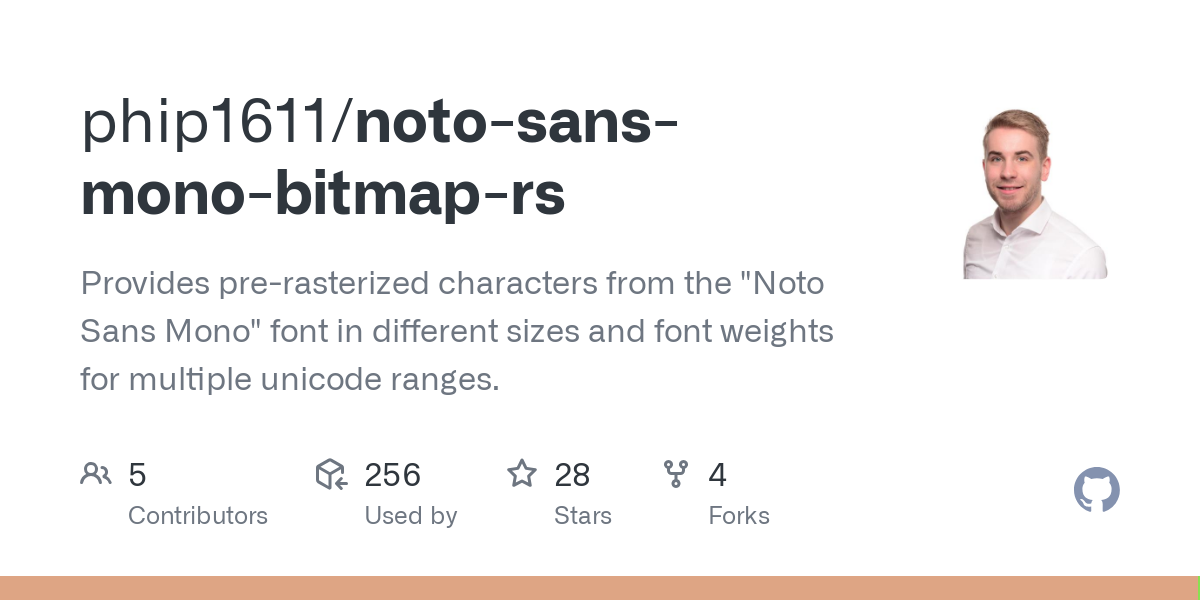 noto sans mono bitmap rs