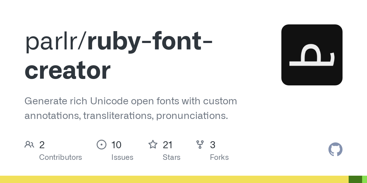 ruby font creator