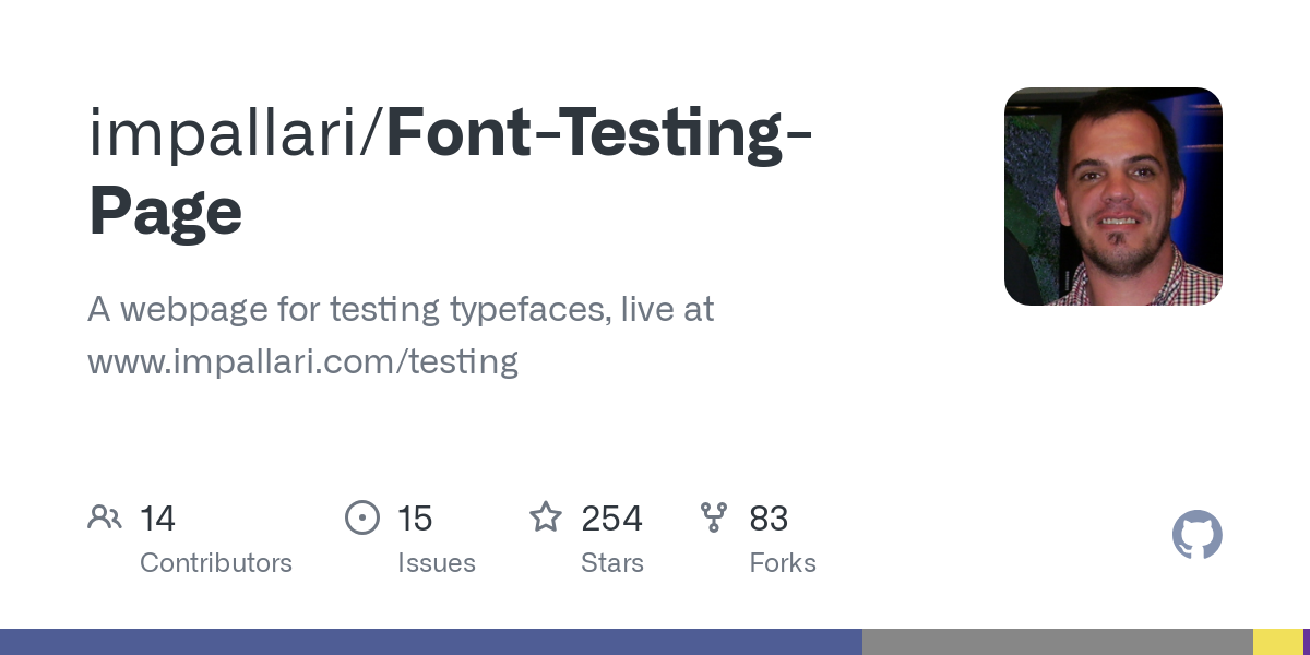 Font Testing Page