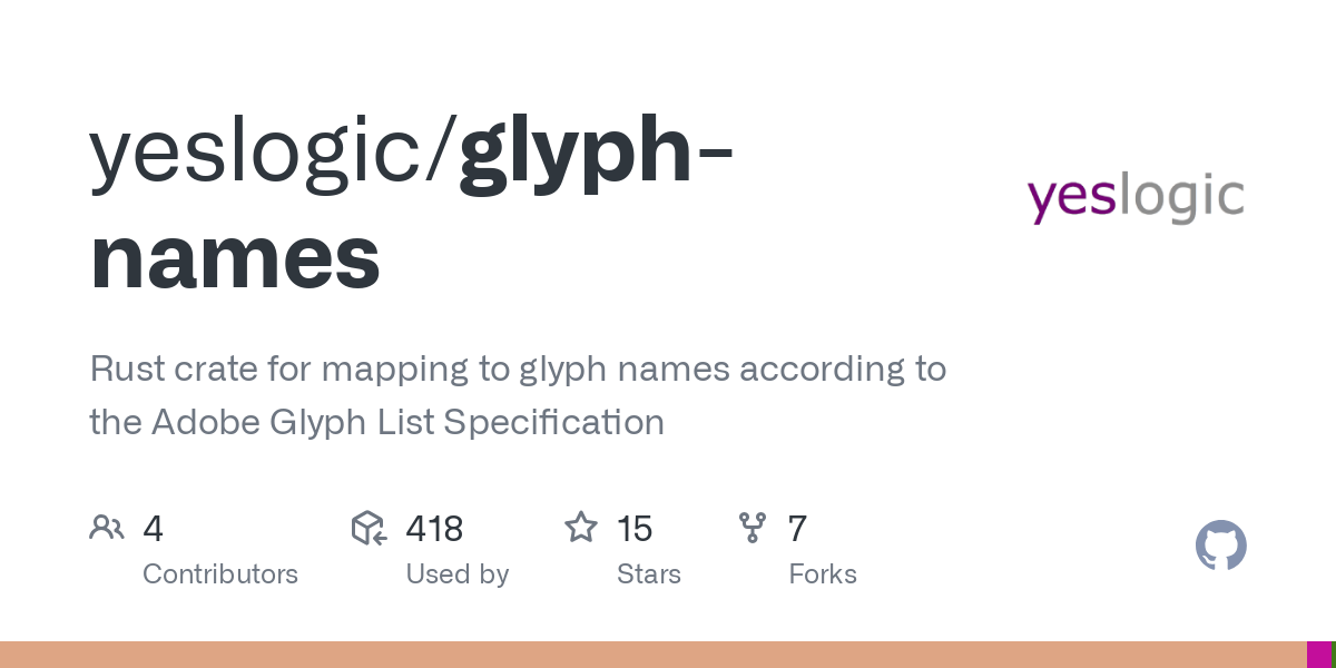 glyph names
