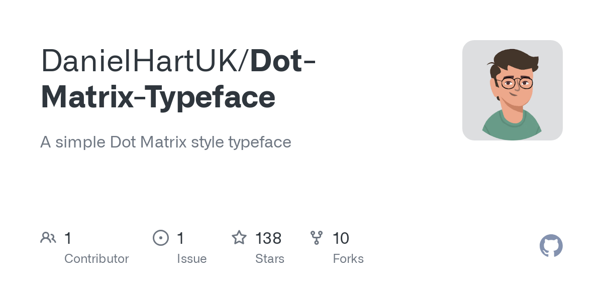 Dot Matrix Typeface