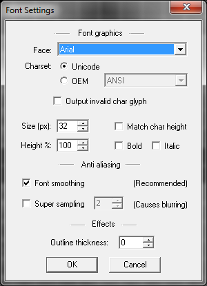 Font Settings