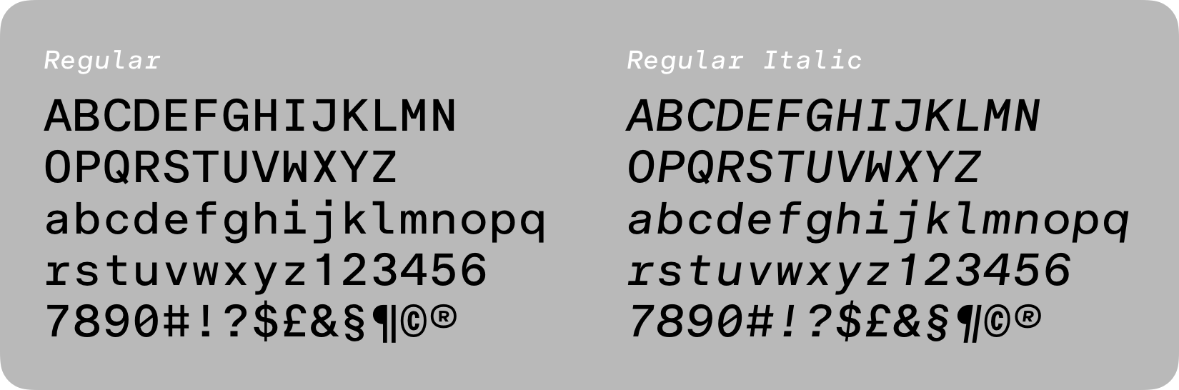 Uncut Plan8 font preview