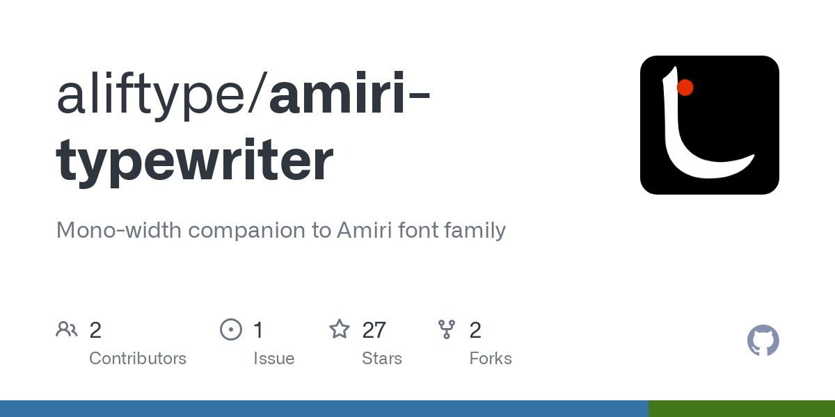 amiri typewriter