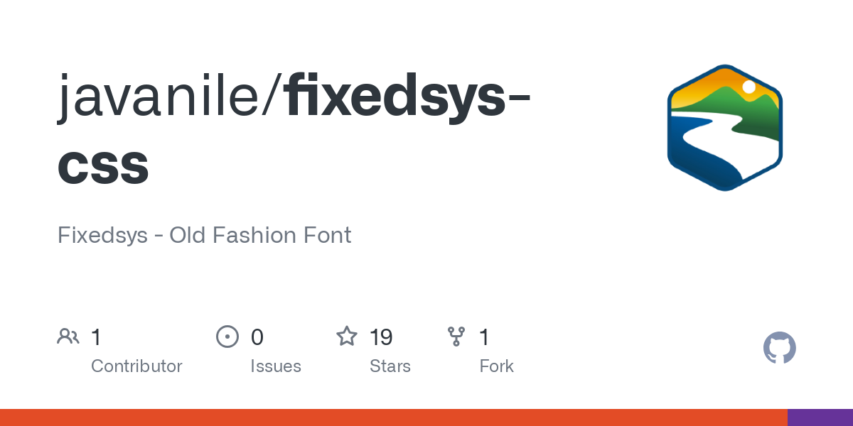 fixedsys css