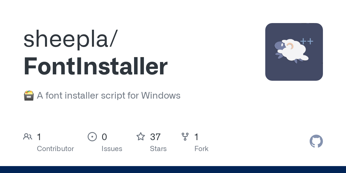 FontInstaller