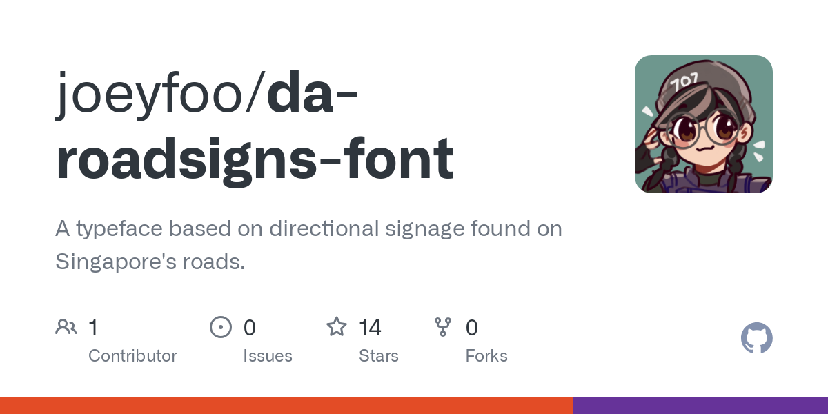 da roadsigns font