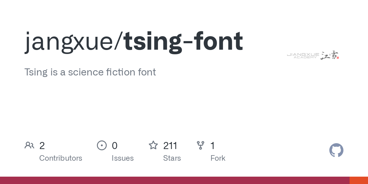 tsing font