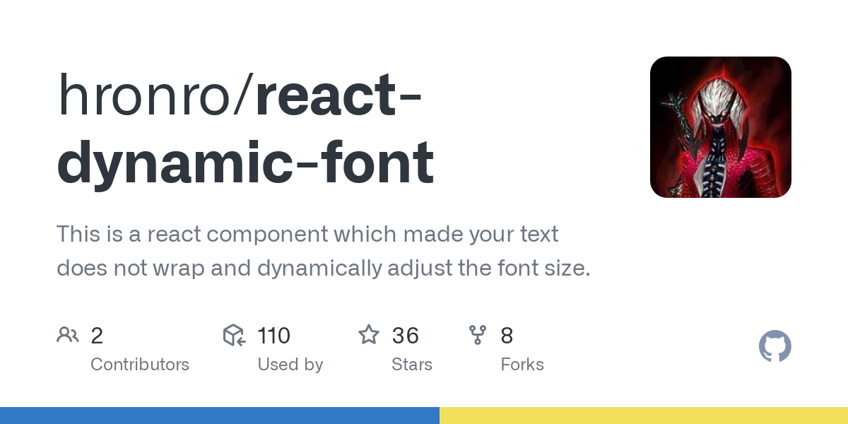 react dynamic font