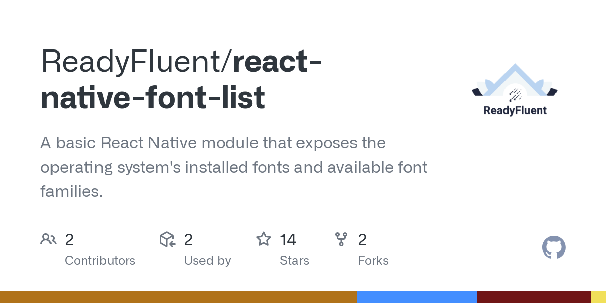 react native font list