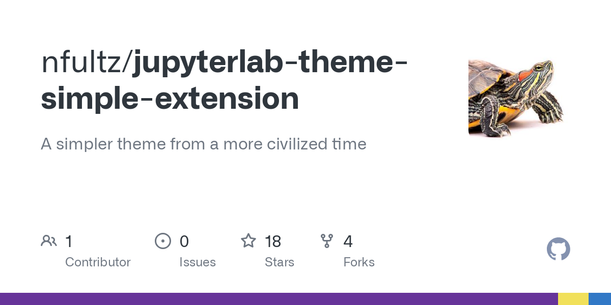 jupyterlab theme simple extension