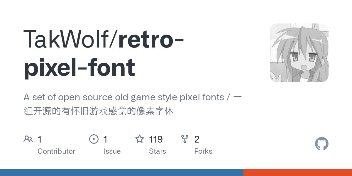 retro pixel font