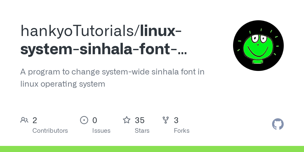linux system sinhala font changer