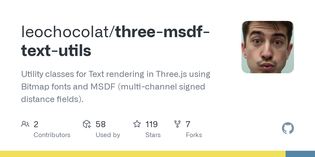 three msdf text utils