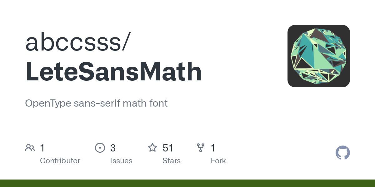 LeteSansMath