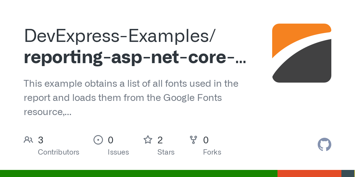 reporting asp net core custom fonts