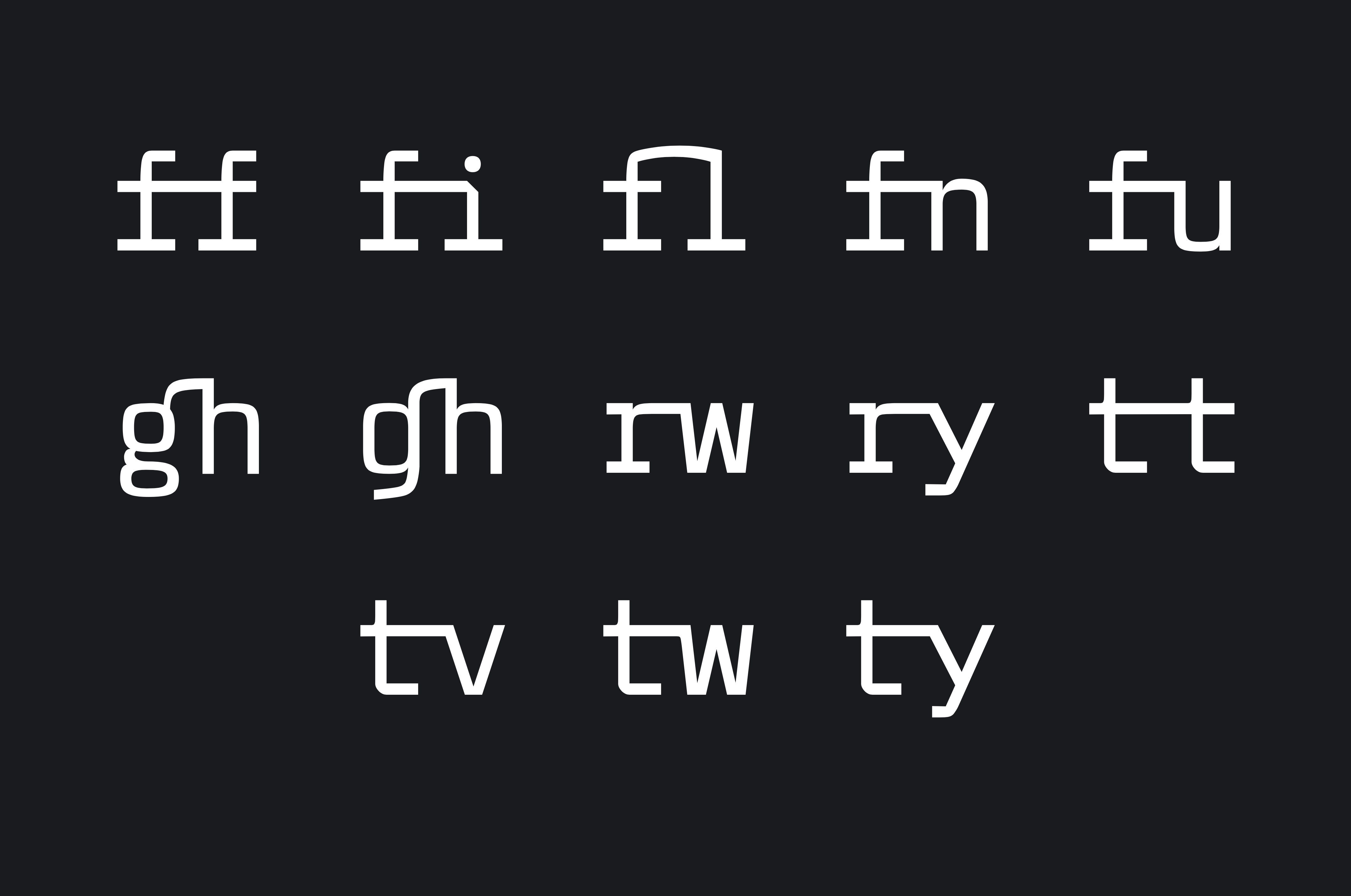 Wumpus Mono Common Ligatures
