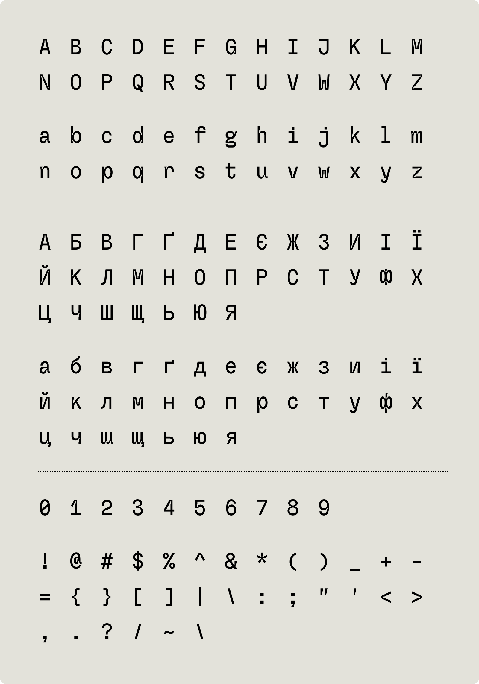 font preview