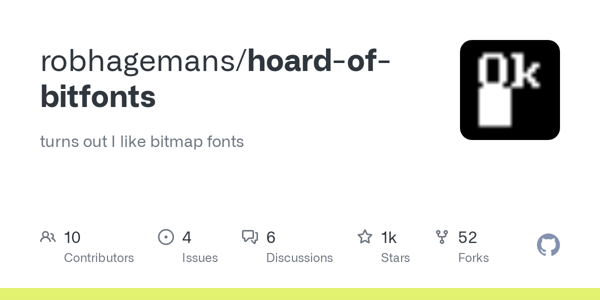 hoard of bitfonts