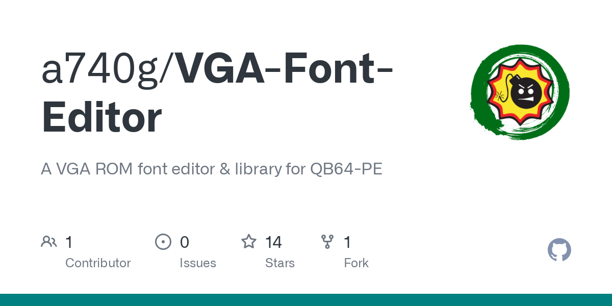 VGA Font Editor
