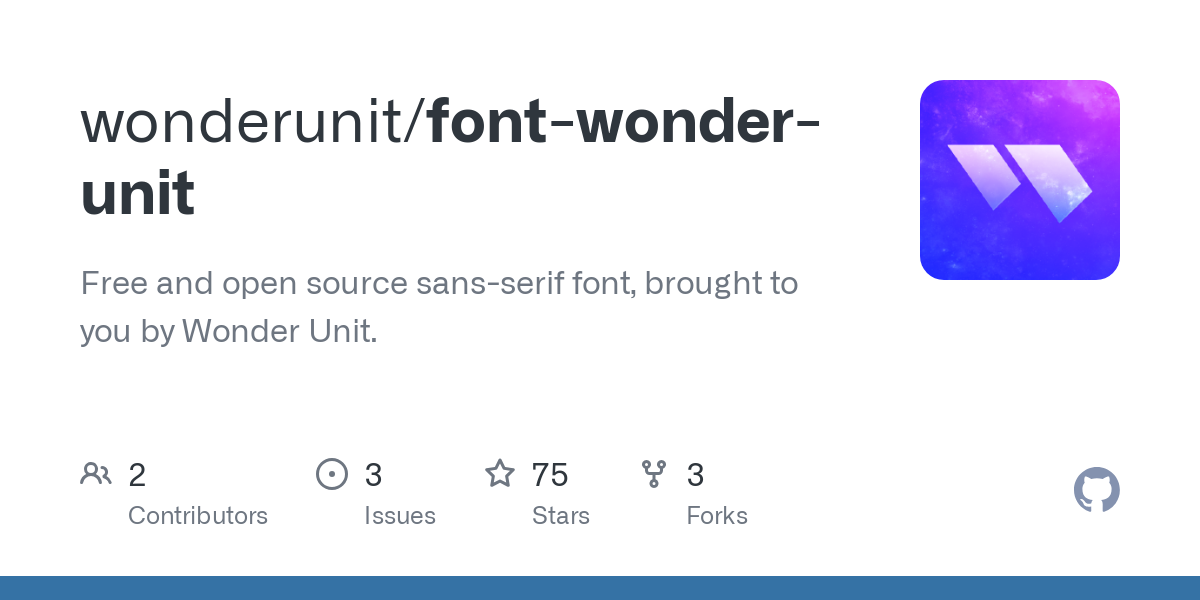 font wonder unit