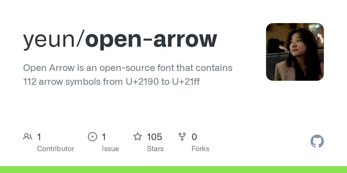 open arrow