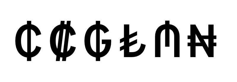 Currency symbols