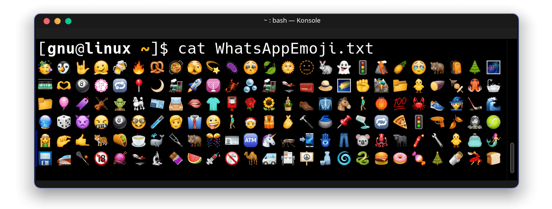 WhatsApp Emojis for Linux