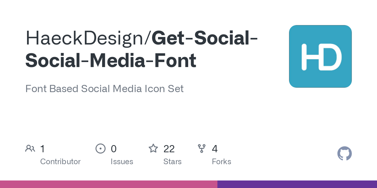Get Social Social Media Font