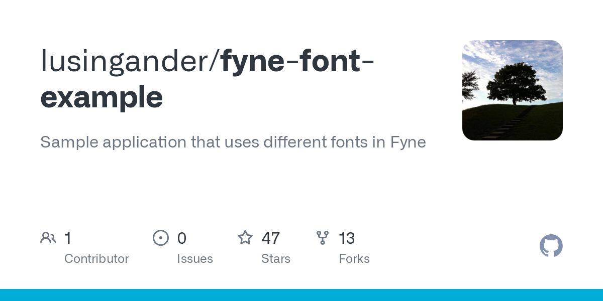 fyne font example