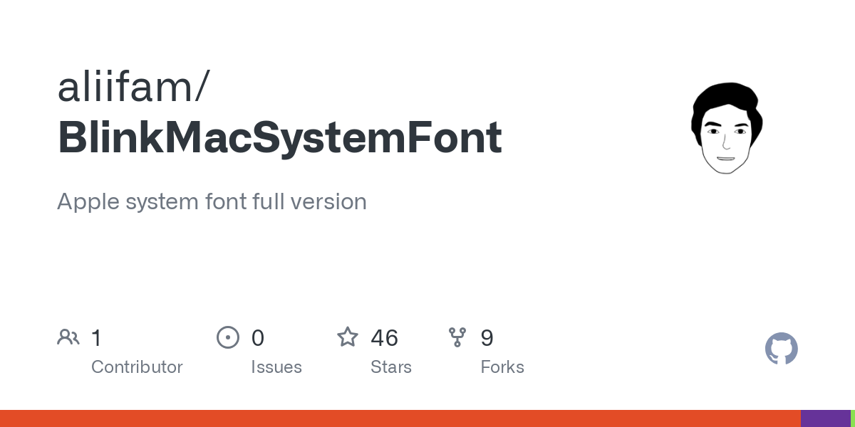 BlinkMacSystemFont