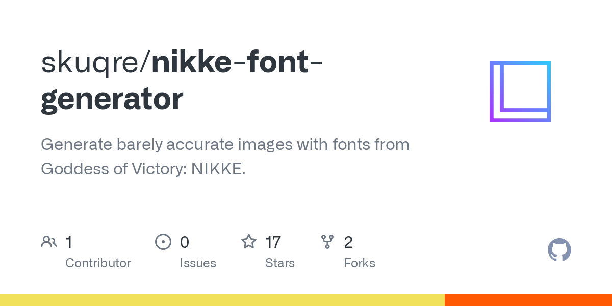 nikke font generator