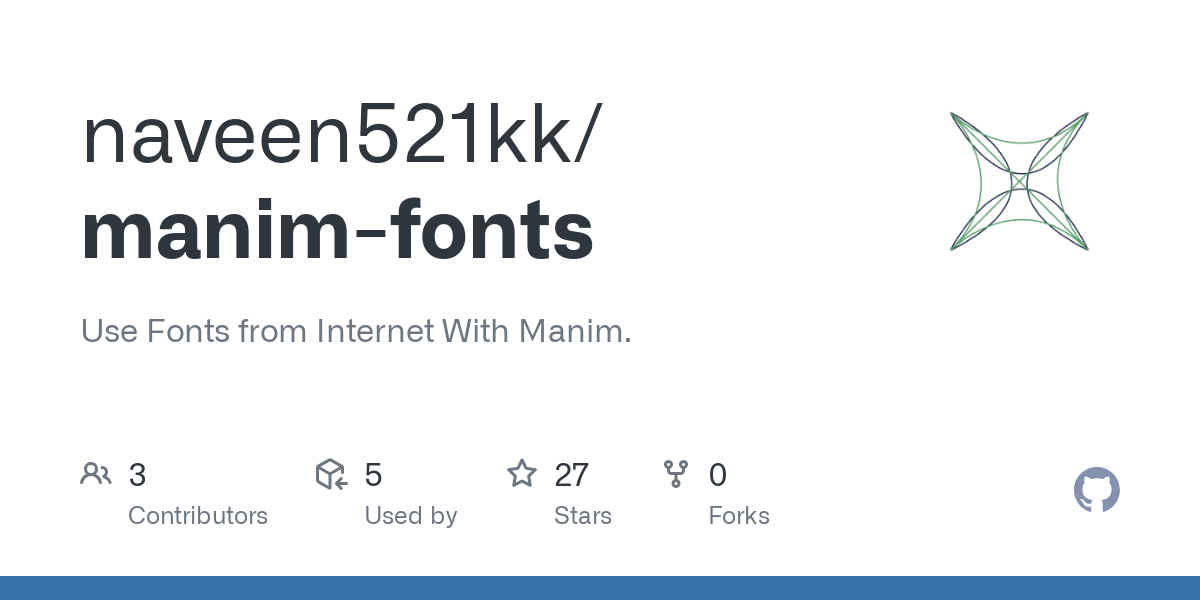 manim fonts
