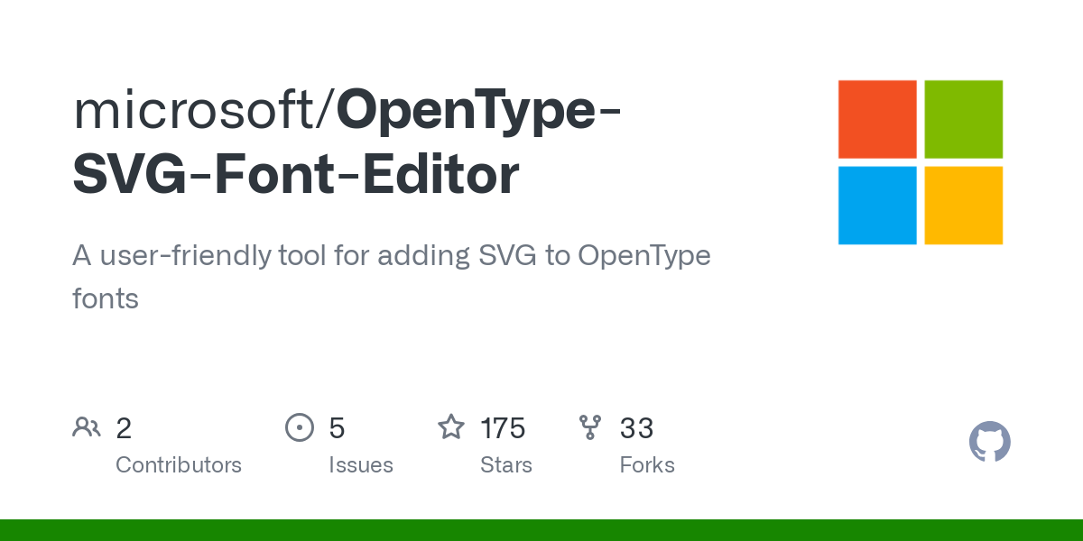 OpenType SVG Font Editor