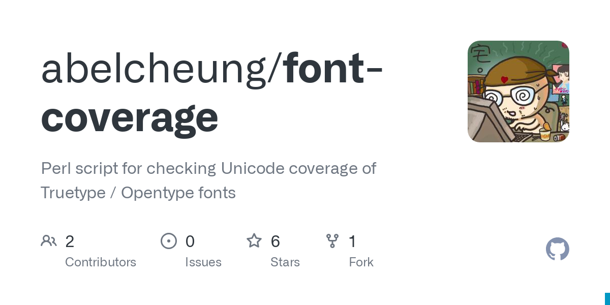 font coverage