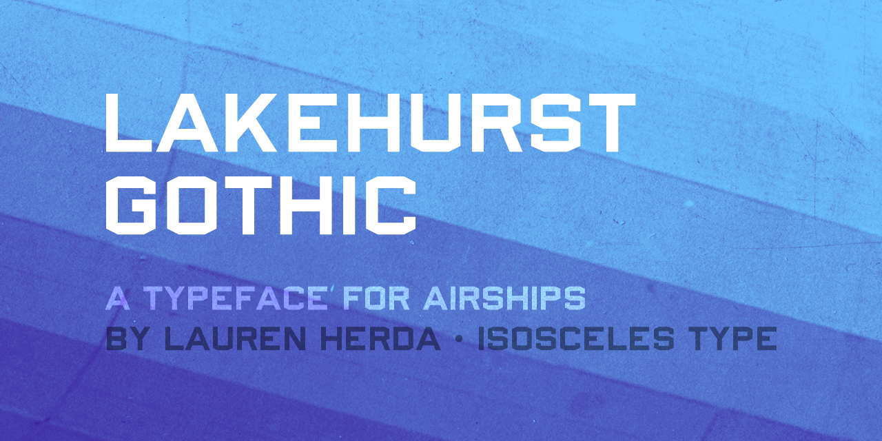 Specimen of Lakehurst Gothic