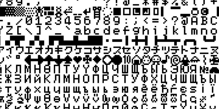 IchigoJam FONT