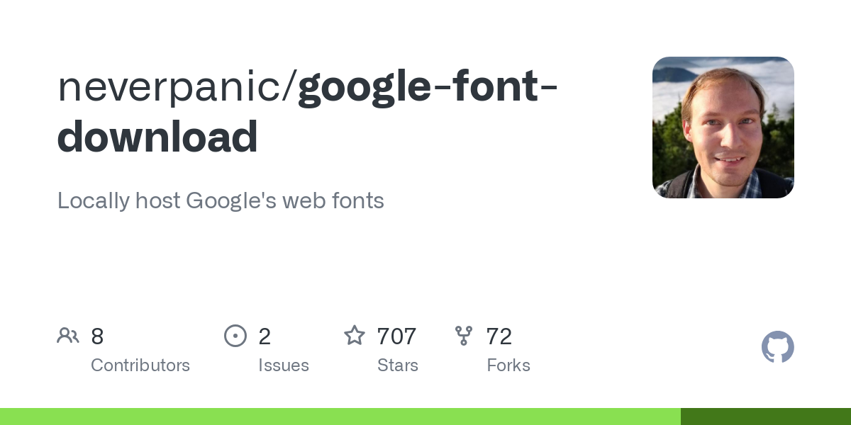 google font download