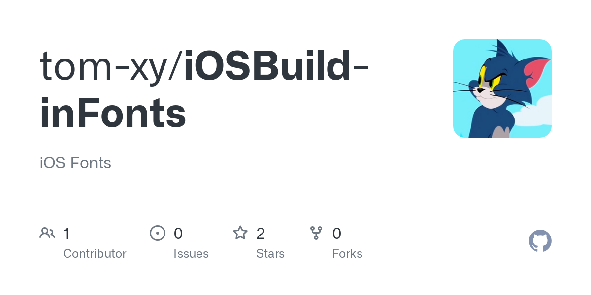 iOSBuild inFonts