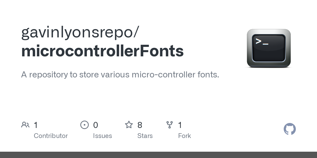 microcontrollerFonts