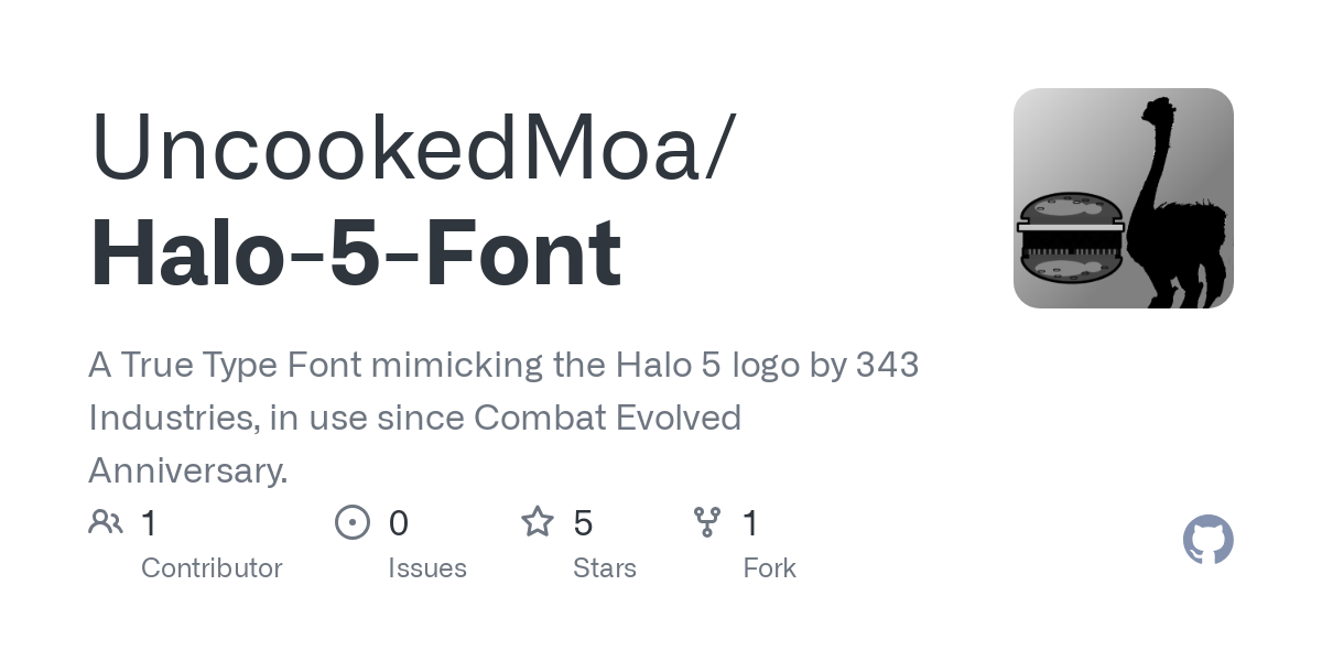 Halo 5 Font