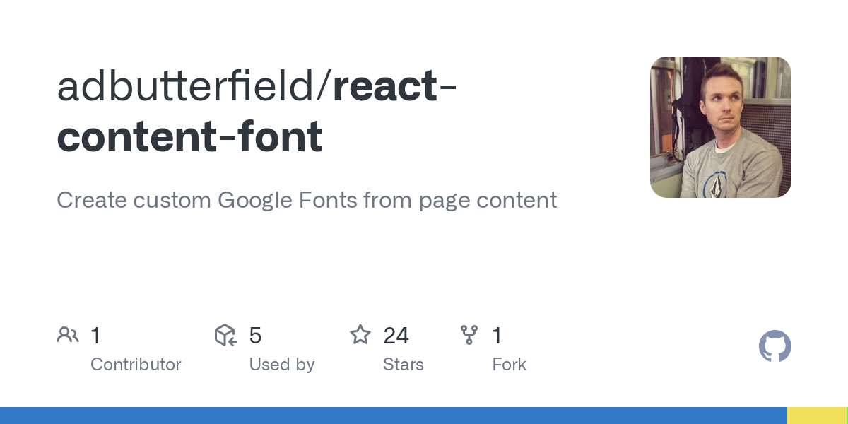 react content font