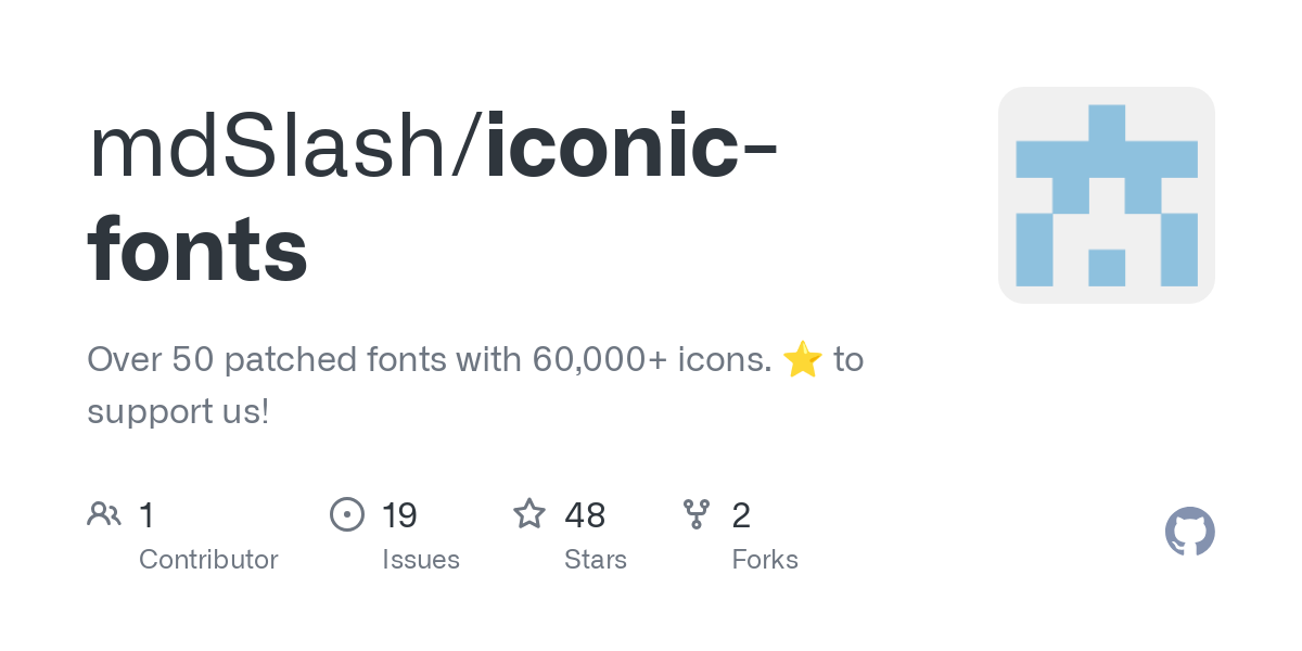 iconic fonts