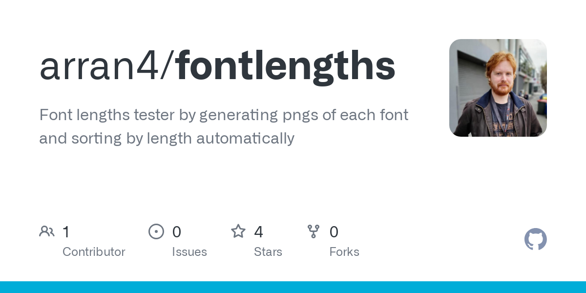 fontlengths