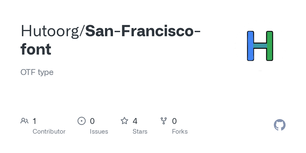 San Francisco font