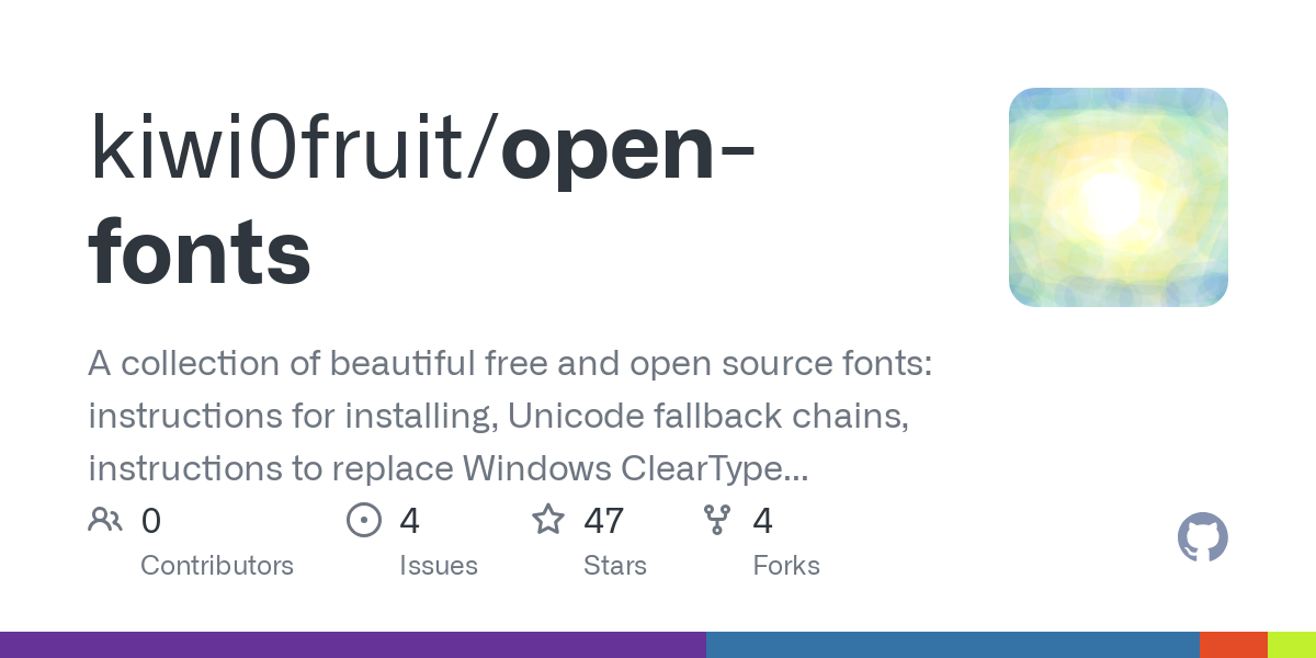 open fonts