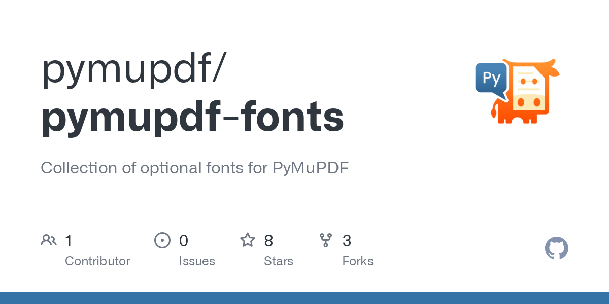 pymupdf fonts