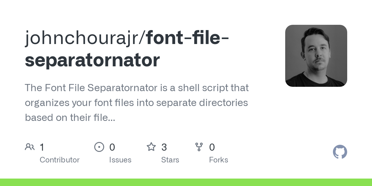 font file separatornator