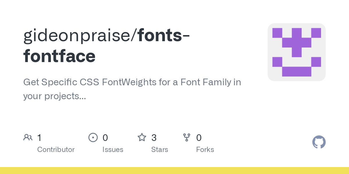 fonts fontface