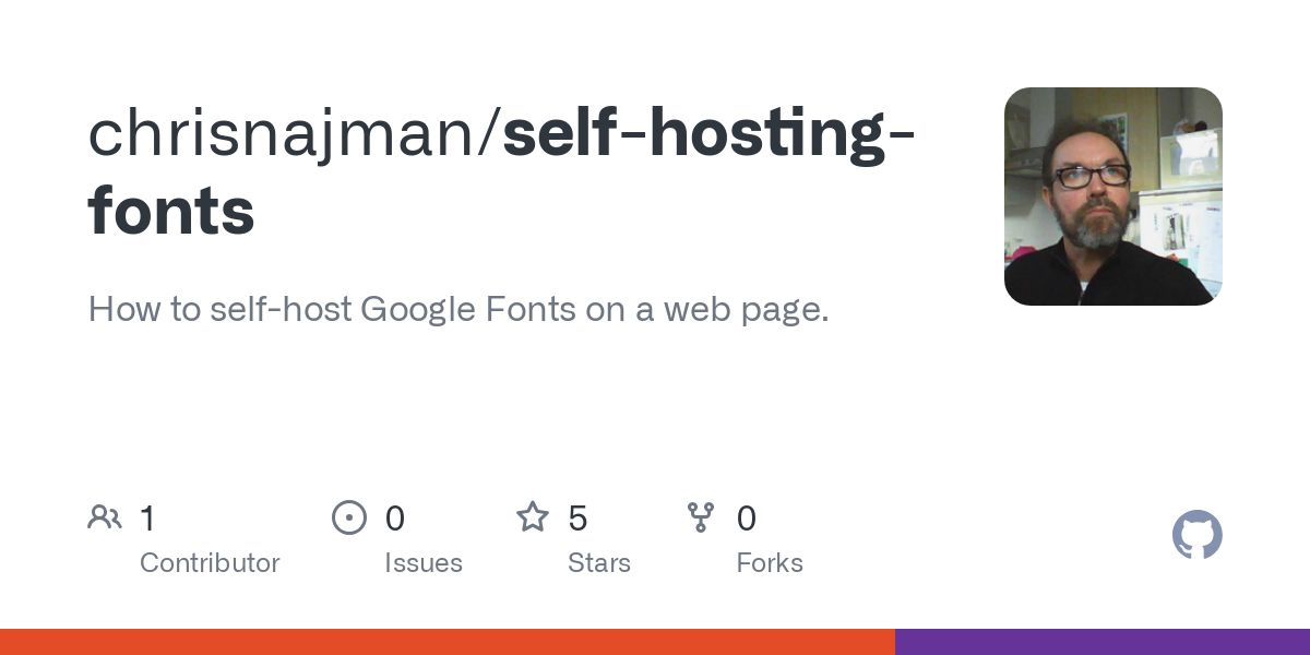 self hosting fonts